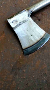 Kapak Gagang Segrek Besi Super Tajam - Kapak Baja Asli Ukuran Sedang