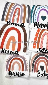 [INNOCENTTEES] RAINBOW FAMILY TSHIRT (Mama/Papa) II FAMILY TSHIRT II KIDS TO ADULT PLUSSIZE