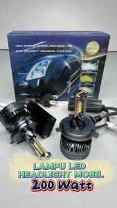 Zyvolt AD200 Lampu LED Mobil 200Watt 12-24Volt H1 H3 H4 H7 H8 H11 HB3 HB4 HIR2 Super Terang