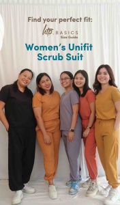 HTP Basics Womens Jogger Scrubs Workwear For Frontliner/Nurse/Doctor Uniform Scrub Suit Batch 1 | Greta Loves Local