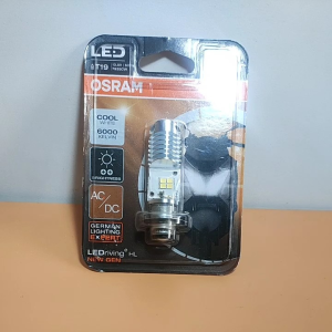 LAMPU DEPAN LED SINAR PUTIH BY OSRAM ORIGINAL AUTO AC-DC UNTUK SEMUA MOTOR METIC DAN BEBEK ALL MOTOR