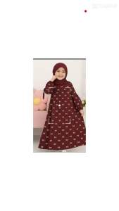 gamis rayon anak terbaru usia 1-12 tahun