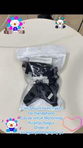 Mounting Helm Chin Mount MotoVlogFor Action Camera & Smartphone Helmet Strap Mount