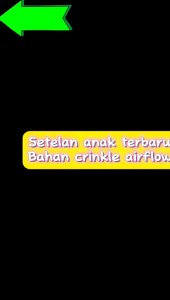 Setelan Anak Perempuan Crinkle Airflow Premium Terbaru Viral Kekinian 2023 Termurah