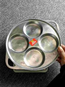 Cetakan MARTABAK MINI BULAT Lubang 4 / CETAKAN KUE LUMPUR / CETAKAN KUE LEKER MANIS