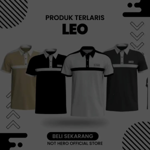 Kaos kerah kaos kerah polo shirt rekomendasi wangky (Leo)