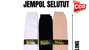 kaos kaki jari jempol wanita muslimah panjang selutut nilon