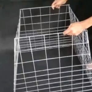 Kurungan Ayam Bangkok Piramid Besi Lipat 80x70x50 cm – Kandang Ayam Lipat Kuat & Praktis Dibawa