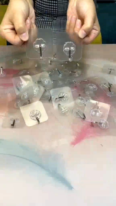 GANTUNGAN TEMPEL HOOK AJAIB 100PCS GANTUNGAN DINDING KAIT MAGIC SERBAGUNA