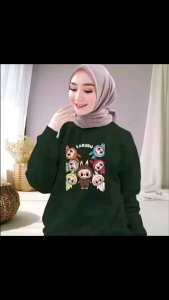 Sweater Distro PSYCHO & T-Shirt Lengan Panjang Wanita