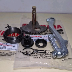 Paketan komplit kick stater mio sporty engkolan+pinion+as selah+per yamaha mio soul fino karbu nouvo