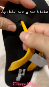 Sandal Filpper - Sandal Jepit Pria / Cowok Rubber Hitam Japit Warna Dewasa Size 39-43