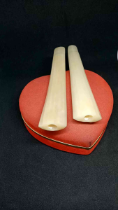 Pipa Rokok Once Tulang Sapi Kristal Motif Belimbing Oval H73