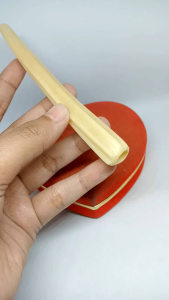 Pipa Once Padutan Tulang Sapi Kristal Motif Belimbing Asli H76