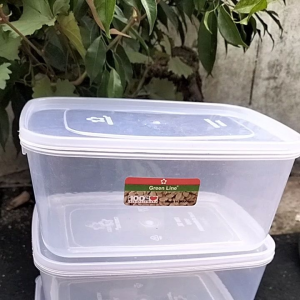 TERLARIS (3PCS) TOPLES KOTAK 1800ML/WADAH MAKANAN