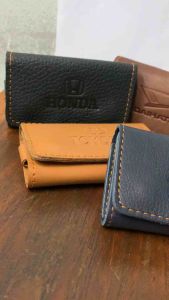 Dompet Gantungan Kunci Mobil Bahan Kulit
