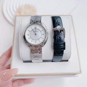 Đồng Hồ Nữ Bulova 96P340 Quartz Size 34 Silver Classic Duality Diamond