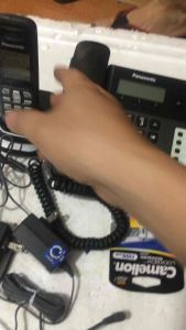 Điện thoại mẹ bồng con panasonic kx-TG 6451 màn hình hiện sốcó loa ngoài.