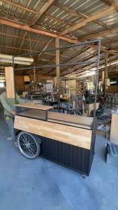 รถขายยาว150 x 50 x 90 บาน 25cm รวมโครงป้ายแขวน ชื่อร้าน