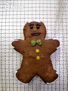 [Pre Order 7 days] Gingerbread Boy & Girl with All Natural Colour Royal Icing Decoration M Size 2pcs in Christmas Theme Bag