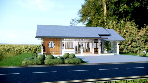 แบบบ้านจั่ว 1 ชั้น