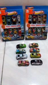 Mainan Mobil Mobilan Sedan Set isi 8 pcs Pull Back Car no 266-6