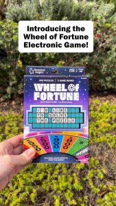 Educational Insights Wheel of Fortune Game - Handheld Electronic Word Puzzle Game 300 Puzzles Ages 8+