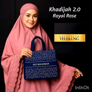 TELEKUNG SITI KHADIJA HAYA COTTON BAG WITH FREE GIFT PAPER BAG DEWASA