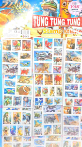 20pcs TUNG TUNG TUNG SAHUR STAMP STICKERS NEW/loot bag fillers /paninda /giveaways/party favors.