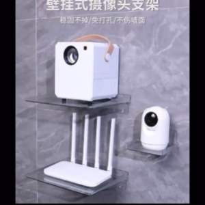 Rak dinding tempel minimalis dudukan cctv wifi router proyektor serbaguna