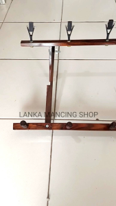 kanco joran timbang full set bahan kayu mewah Sonokeling pion besi sensitif