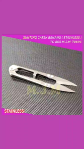 ( STAINLESS ) Gunting Potong Benang ( Besi Tahan Karat ) TC-805 / Cekris Cutter Mesin Jahit M.J.M-70691