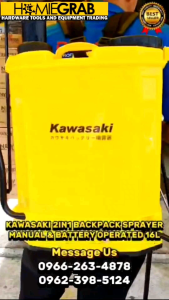 KAWASAKI Backpack Sprayer 16Liters 2 in 1 / SATO Backpack Sprayer 2in1 - Dual (Manual / Battery Operated)‼️