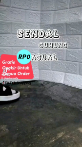 SANDAL GUNUNG PRIA CASUAL TRENDY  SENDAL TALI GESPER TERLARIS