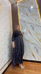 Gamis tansel jelita | gamis kondangan bumil busui bahan rayon tebal dan adem