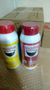 บำรุงหน้ายางพารา ตราซุปเปอร์รวย ขวดสีแดง เพิ่มน้ำยาง รักษาหน้ายาง ขนาด 500 ซีซี