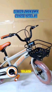 Sepeda Anak Laki Laki Dan Perempuan Coyote X1 12 Inch Keranjang Besi