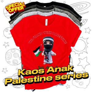 Kaos Anak Custom Nama & Bela Palestina