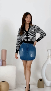 Atasan Wanita Cardigan Rajut Minmol