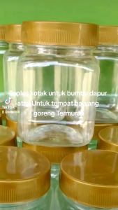 10 PCS TOPLES BUMBU DAPUR PLASTIK / BOTOL SAMBAL KOTAK 200 ML