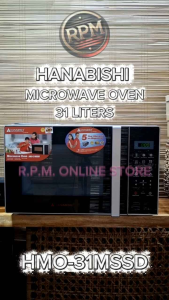31L. DIGITAL TOUCH BY HANABISHI MICROWAVE OVEN STAINLESS STEEL HOUSING 31L HMO-31MSSD