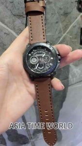 [Original] 7935G BK-4 Balmer Chronograph Sapphire Mens Watch with Black Dial and 50m Water Resistant Brown Genuine Leather Strap | Official Warranty