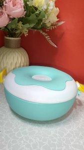 Lunch Box Tempat Makan Karakter Donat Lucu free sendok