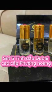 Sét 5 Lăn Tinh Dầu Dubai Phượng Hoàng Nữ 25ml/1 sét Siêu thơm lâu