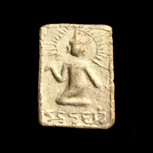 นางกวัก หลวงปู่เผือก วัดกิ่งแก้ว(ออกวัดบางด้วน) เนื้อผง ปี2493 สวยมาก (#4189)ท.162