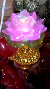 เชิงเทียนมีเพลงบทสวดมนต์จีน32บทแบบเสียบปลั้ก ขนาดสูง5นิ้ว