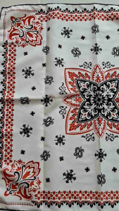 slayer bandana aksesoris fashion motif batik putih