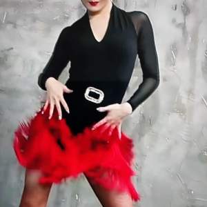 โปร5วันชุดลาตินแข่งขัน สวยสบัดยืดหยุ่น size s-3xl