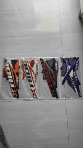 STIKER STRIPING LIS LES BODY YAMAHA XRIDE X-RIDE 125 2014 EXTREME PUTIH MERAH