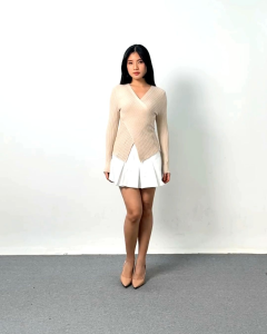 atasan kaos lengan panjang wanita knitt premium #2